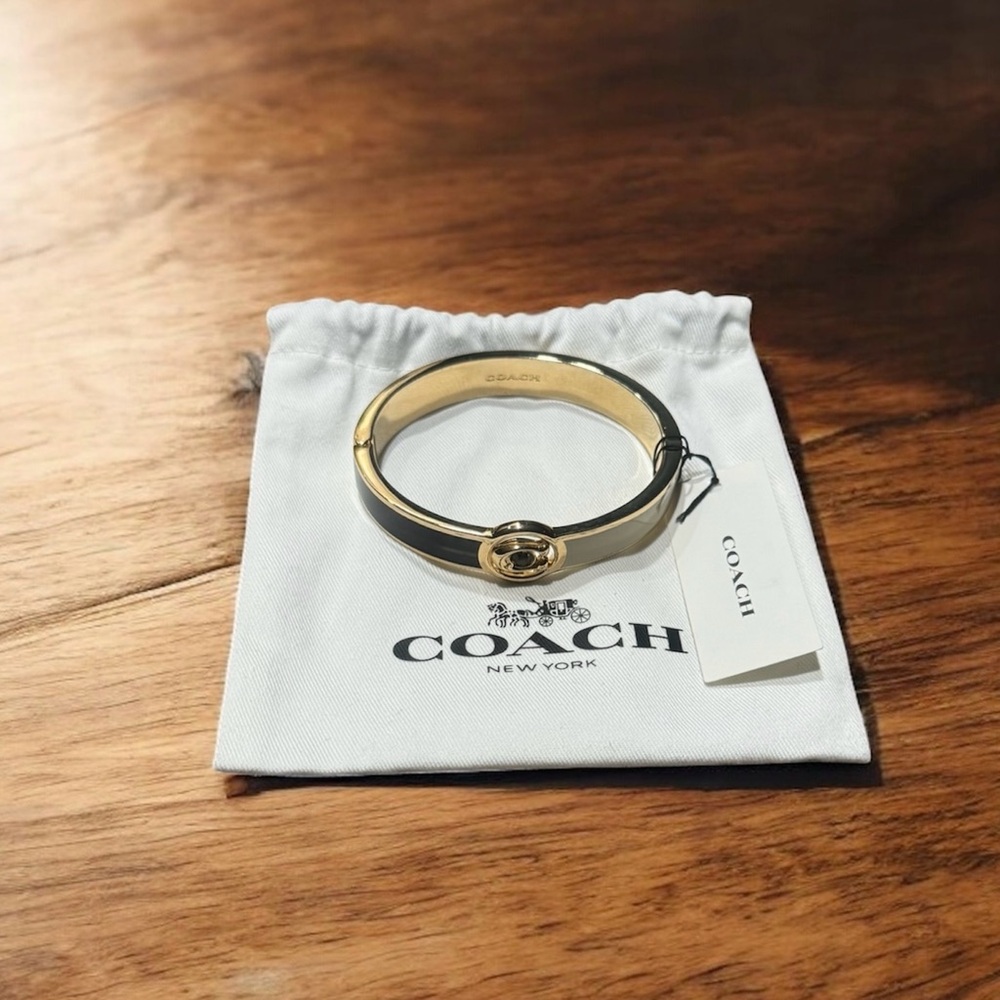 Coach Signature C Hinged Bangle Bracelet
